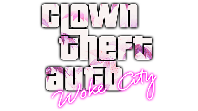 clown-theft-auto-woke-city-goldberg-logo